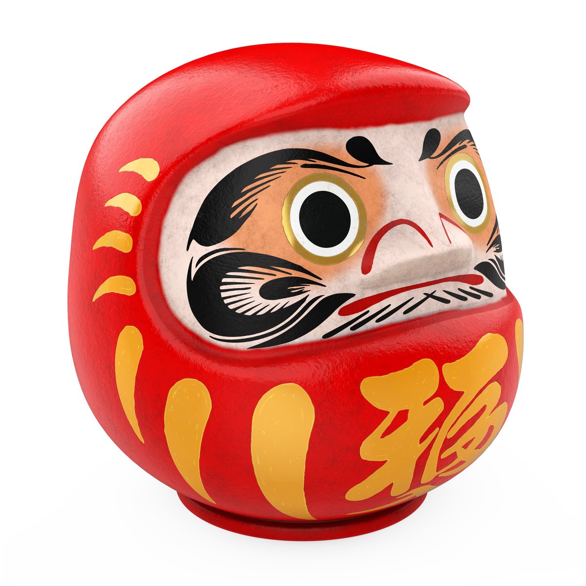 Daruma Doll tradicional japonés de la suerte