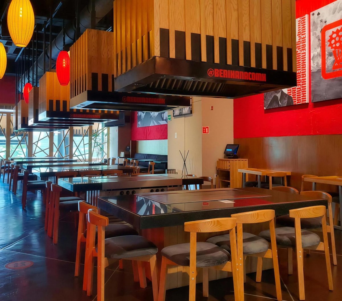 Modern Asian restaurant interior